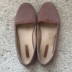 Frye Mauve Moccasins